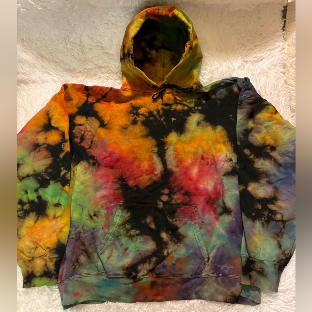 Tie dye hoodie unisex size XL
